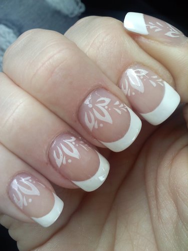 French Manicure style nail stamp
