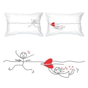 Cute love cartoon pillows for bedroom bedding
