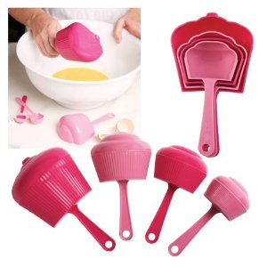 Pink Cupcake measuring cups 