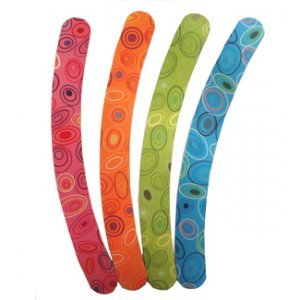 Cute and colorful dots and circles pattern emery boards