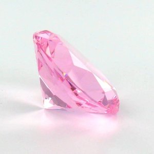 girly pink crystal / diamond / gemstone paperweight