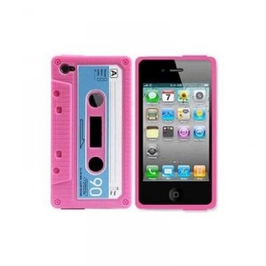 Girls 80s Pink Cassette Tape iphone case