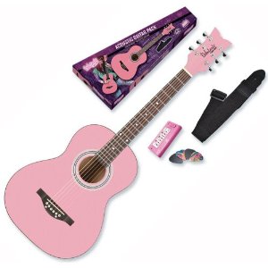 Acoustic Pastel Baby Pink Guitar by Daisy Rock
