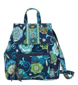 Blue and Green Floral Backpack by Bella Taylor