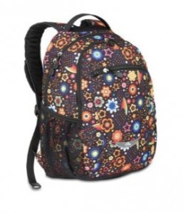 Black floral backpack by High Sierra