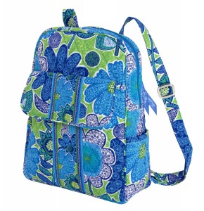 Blue floral backpack by Vera Bradley