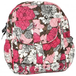 Pink floral backpack by Vera Bradley