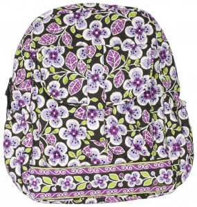 Purple Flowers Backpack by Vera Bradley