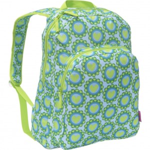 Blue and Green Heart Backpack Miquelrius Agatha Ruiz de la Prada