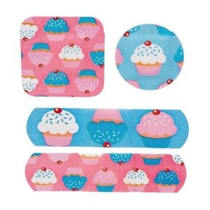 Sweet Cupcakes pattern bandaid