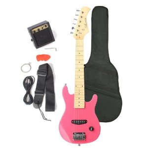 Barcelona kids series pink electric guitar for girly girls