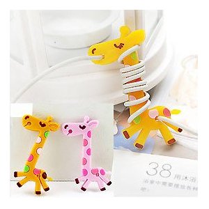 Cute Cartoon Giraffe cable winder