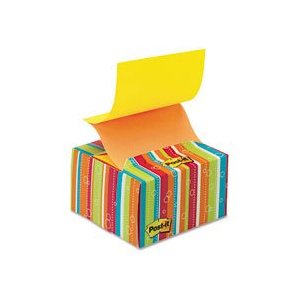 Rainbow stripes post-it dispenser