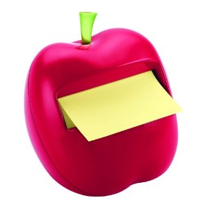 Cute red apple post-it dispenser