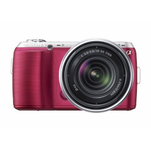 Hot Pink DSLR camera - Sony NEXC3 