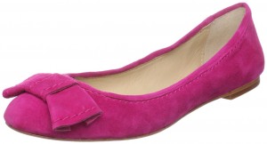 Hot pink ballet flats with bow by Dolce Vita