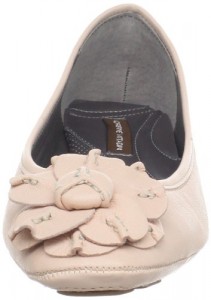 Pale Pink Ballet flats with flower decoration