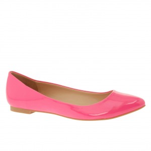 Pink, shiny patent ballet flats: ALDO Hilser - Women Flat Shoes