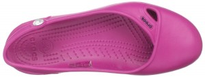 Magenta / Hot pink crocs: Olivia Slingback Flat
