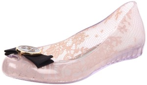 Pale Pink Shiny ballet flats - Melissa Women's Ultra Girl Jason Wu II Flat