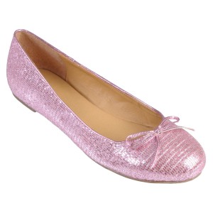 Pink Glitter Ballet Flats 