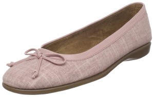 Pale pink ballet flats with bow: Aerosoles Women's Teashop Ballet Flat