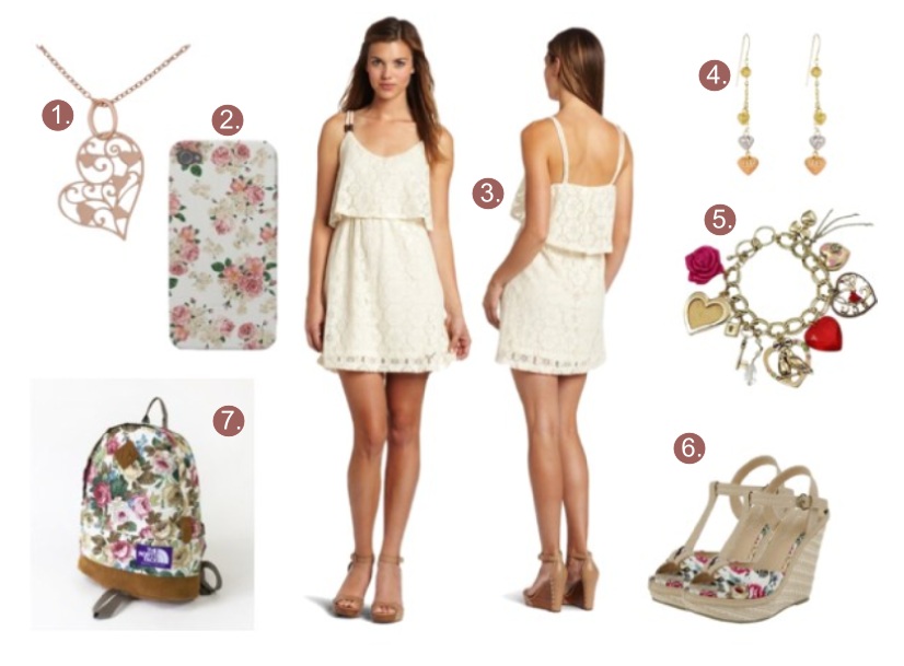 What to wear with a cream white lace dress