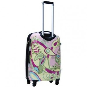 Pink and Yellow floral luggage by CalPak Woodstock