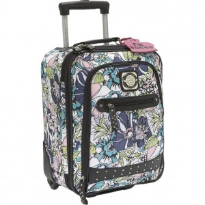 Blue & White Flowery luggage