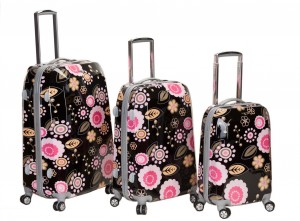 pretty floral luggage by Rockland