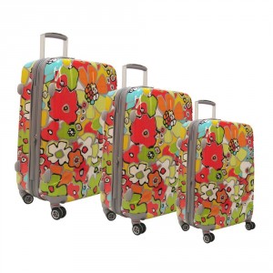 Colorful, arty & summery floral luggage by Olympia