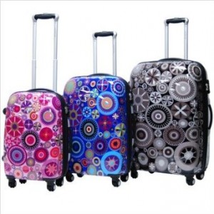 Floral luggage set