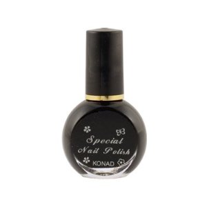 Konad special black nail polish for nail stamping - Konad Nail Art Stamping Polish - Black