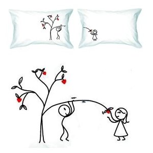 Sweet love cartoon pillowcases
