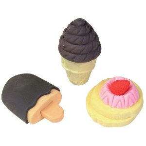 Cute kawaii Dessert scented erasers - ice cream, cookies and more!