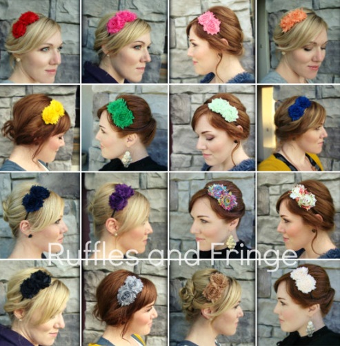 Handmade flower headbands