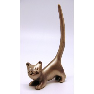 Stretching Cat Figurine Jewelry / Ring Holder