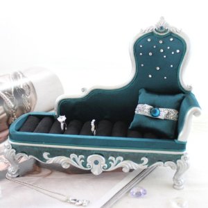 Turquoise Fancy Chaise Longes couch Ring Holder