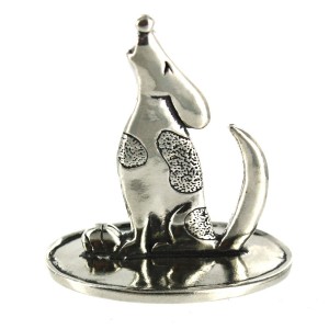 Silver Dog Ring Holder