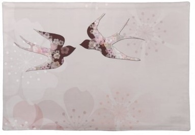Pink Bird placemats