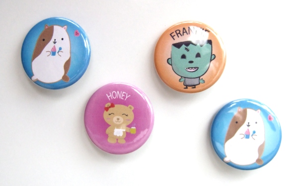 kawaii buttons / badges